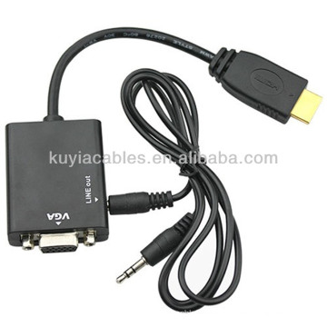 Venta al por mayor HDMI al adaptador del VGA con el cable audio